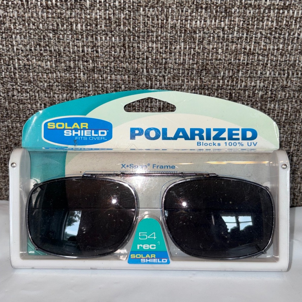 Solar Shield Polarized Fits Over Clip On Sunglasses 54 Rec 1 CC9461PL-1 New